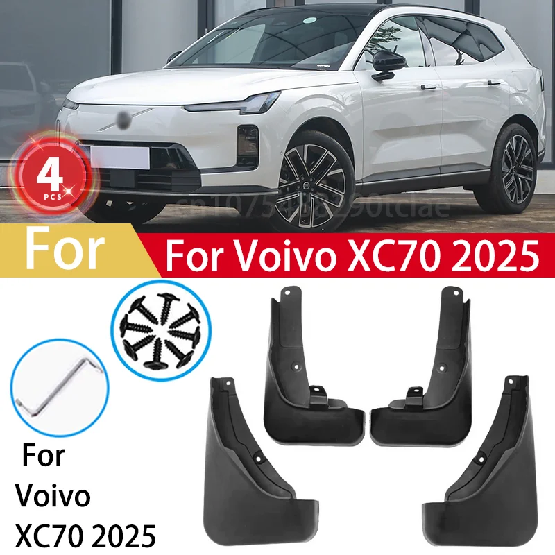 

4pcs Mudguards For Voivo XC70 2025 Mud Flaps Fender Cover Flares Splash Guard Cover Exterior Accessories