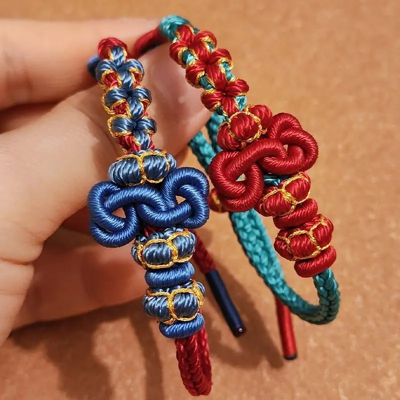 Wenchang Knot Rope Hand-Woven Couple Exam Lucky Redrope Postgraduate Entrance Examination Shore Bracelet Student Gift