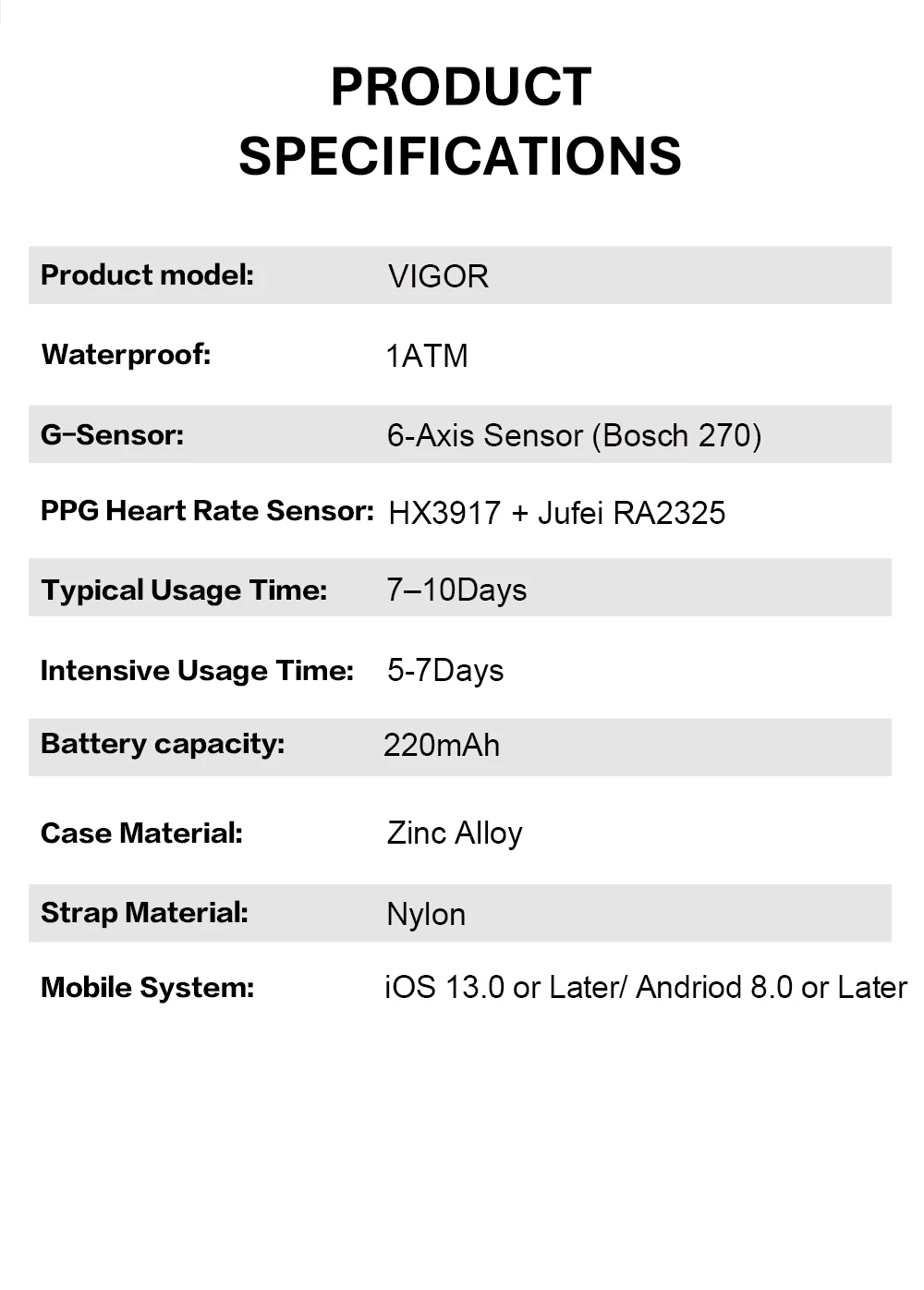 VALDUS VIGOR GPS Smart-Armband für Männer und Frauen SOS Sturzerkennung Sicherheits-Tracker Herzfrequenz Fitness-Tracker Neue Smartwatch ohne Bildschirm – Detail 13