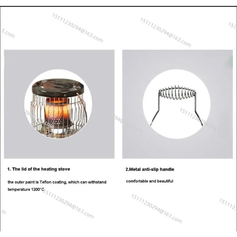 

Outdoor Camping Gas Stove Portable Propyl Butane Heater Burner High Efficiency Heating Stove For Winter Ice Fishing Hiking