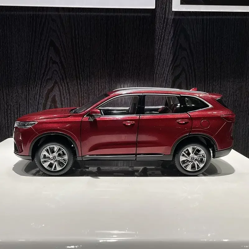 1:18 GWM HAVAL H6 trzecia generacja 2021 aluminiowy Model samochodu dekoracja stołu prezent dla dorosłych niebieski czerwony