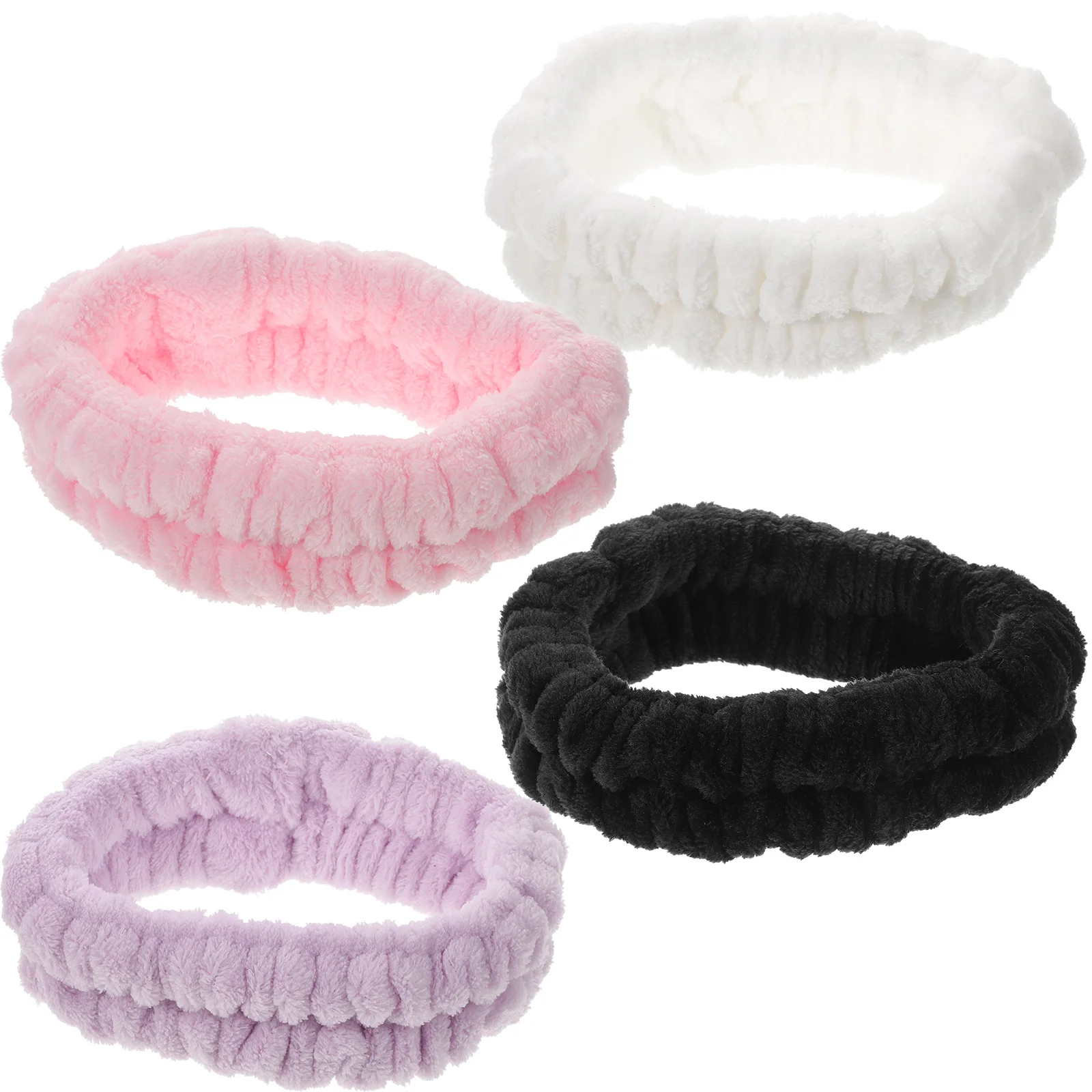 

4 шт., повязка на голову для девочек, спа-спа, повязка на голову для женщин, набор для макияжа для ванны, ткань премиум-класса, женский регулируемый эластичный дизайн