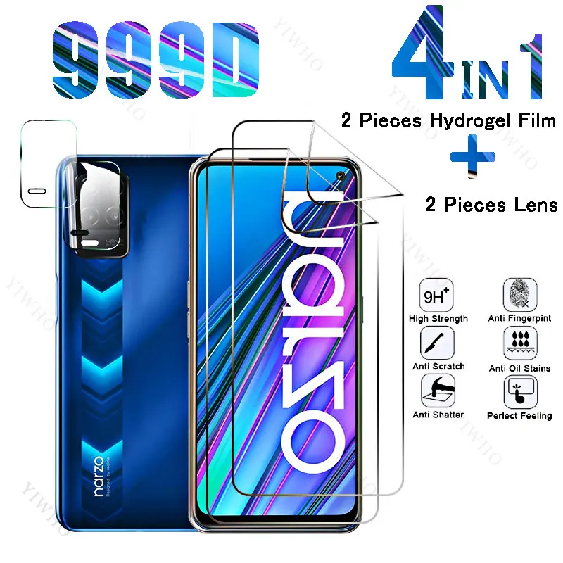 6in1 Full Cover Front Hydrogel Film for Realme Realme Narzo 30 5G Screen Protectors for Realme Narzo30 RMX3242 6.5