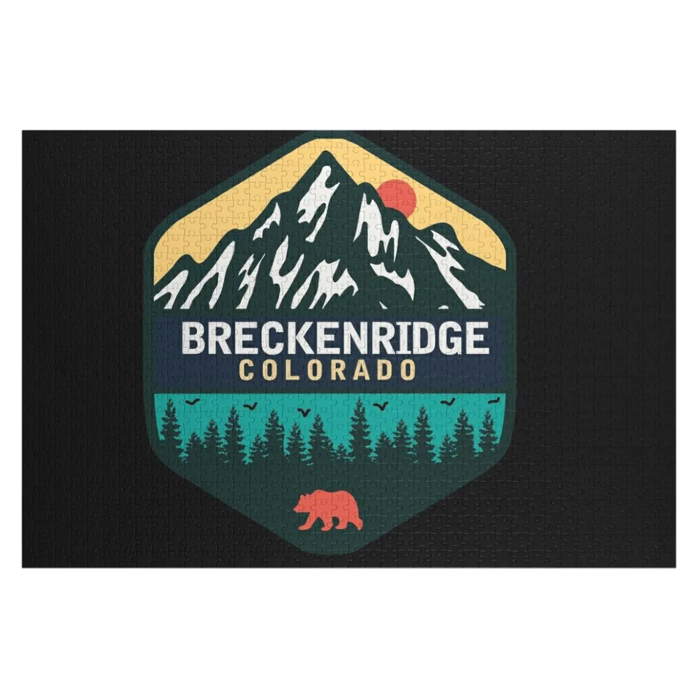 

Breckenridge colorado Jigsaw Puzzle Personalized Gift Custom Wooden Name Puzzle