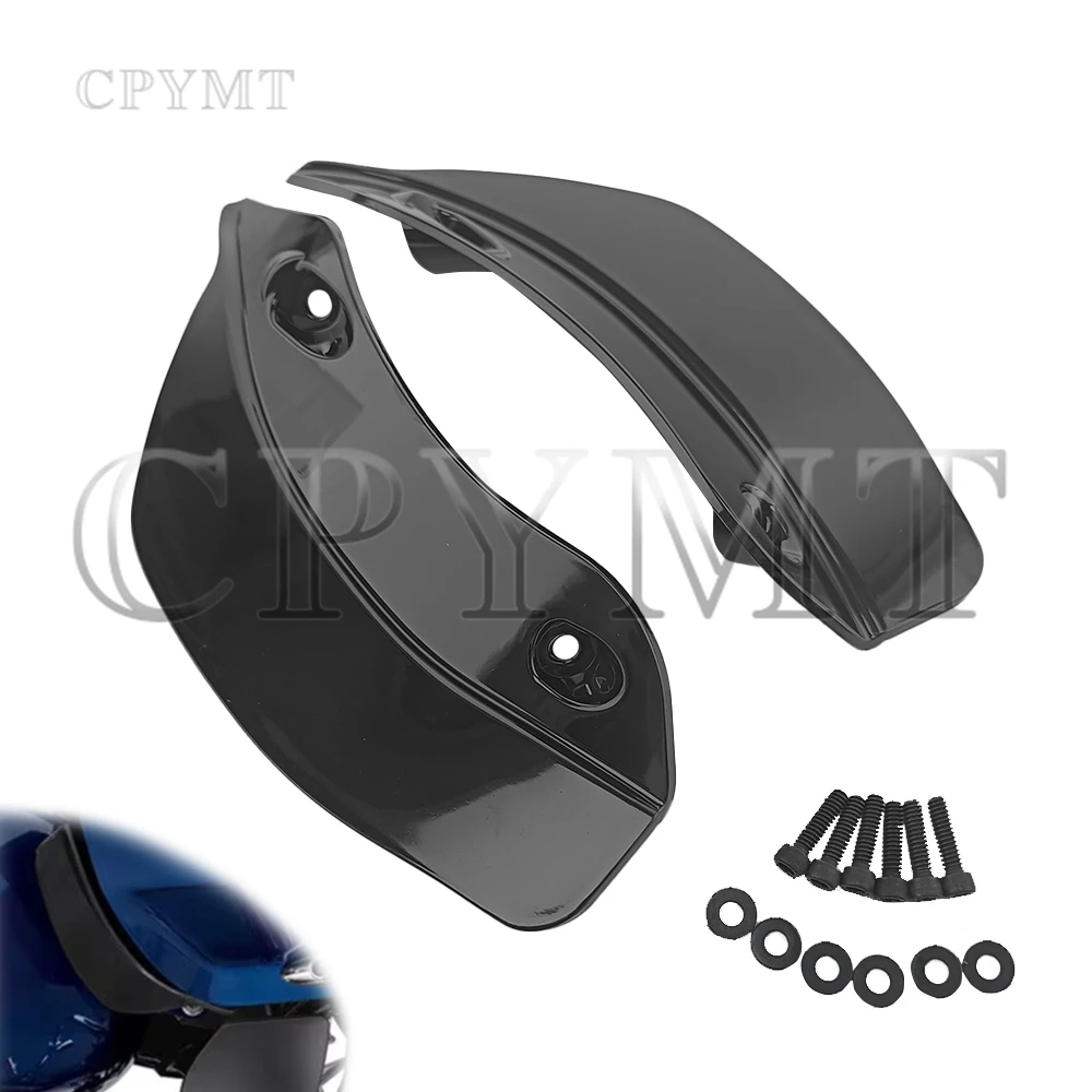 Motorcycle Black Batwing Upper Fairing Accents Air Wind Deflectors fit For Harley Road Glide FLTRX FLTRXS 15-up