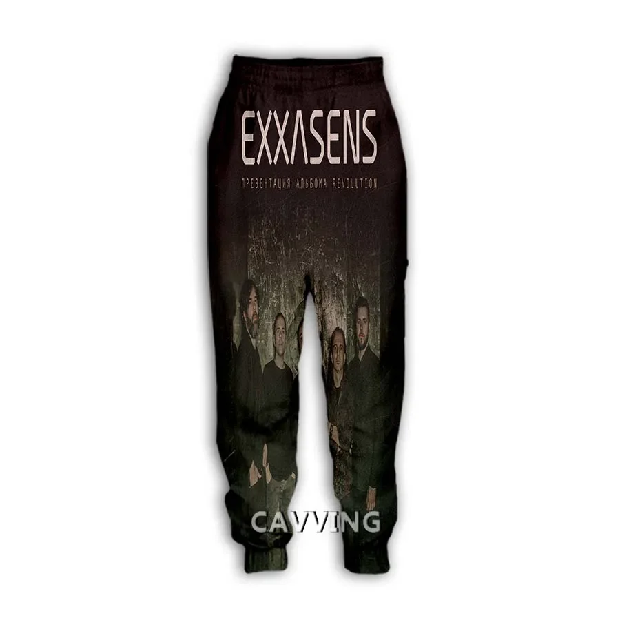 New Fashion 3D Print   Exxasens Band  Casual Pant Sport Sweatpants Straight Pants Jogging Pants Trousers for Women/Men