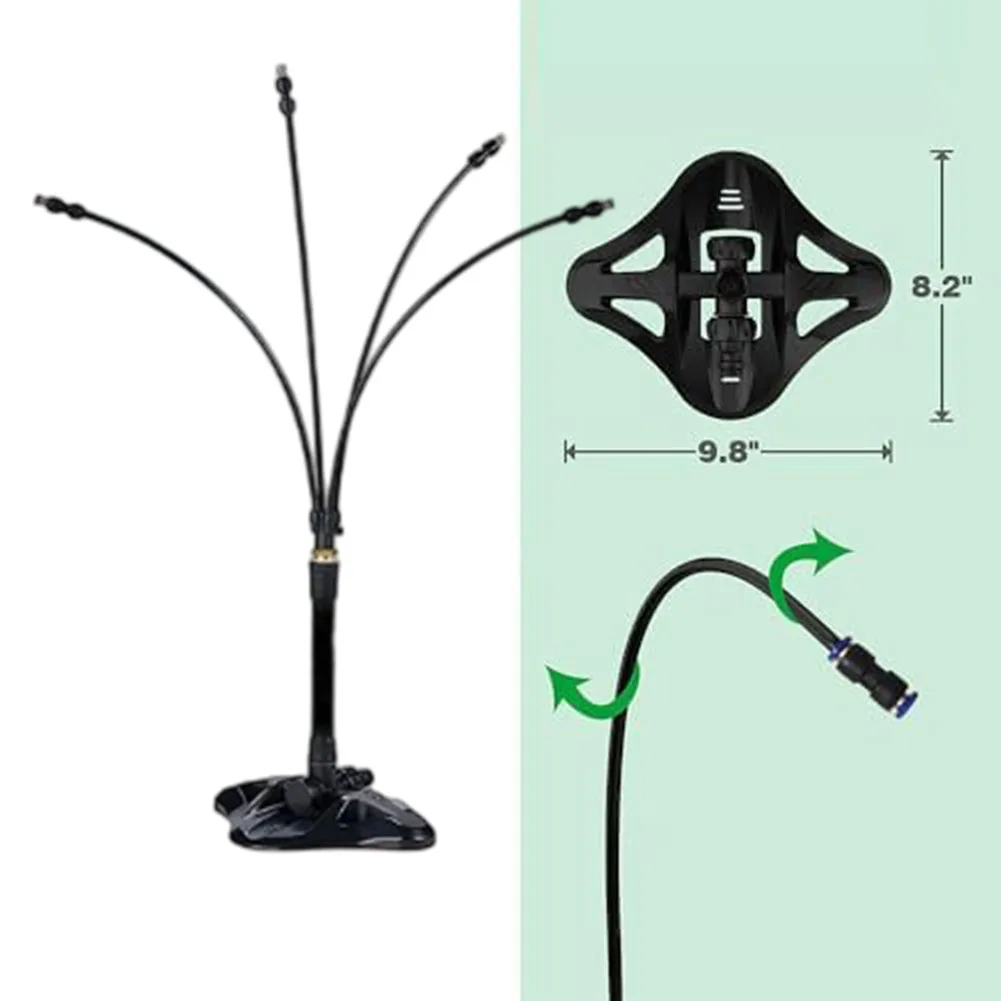 Portable Standing Outdoor Misting Sprayer With Brass Nozzle Suitable For Garden Patios Cooling And Temperature Control