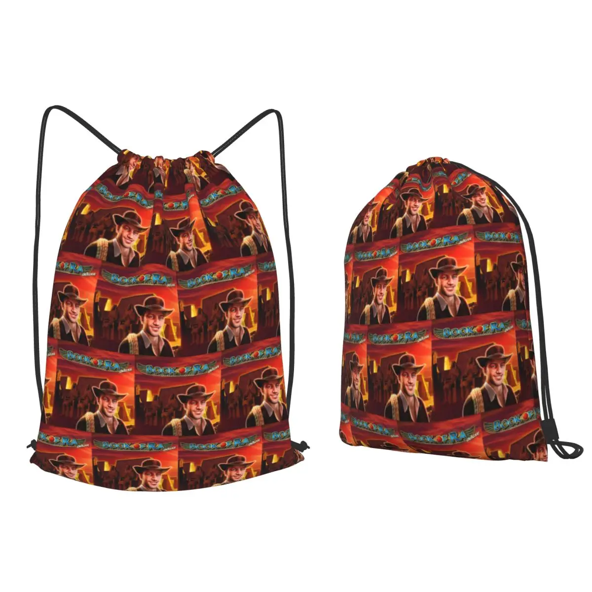 Book Of Ra Backpacks Fashion Drawstring Bundle Pocket Storage Bag Book Bags for Travel School
