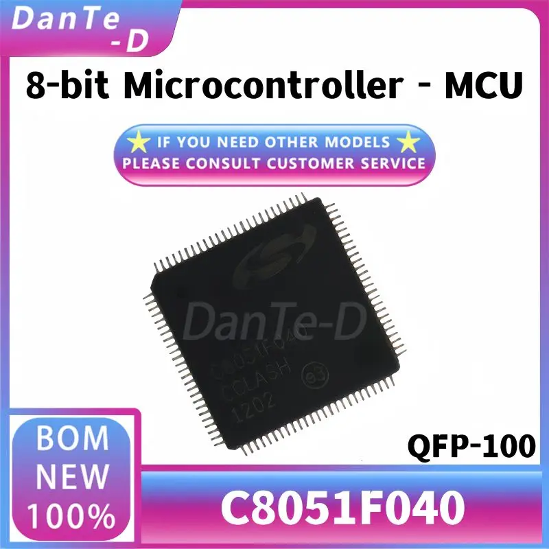 C8051F040-GQR Pakket QFP-100 8-Bit Microcontroller Mcu Single-Chip Ic Origineel Authentiek