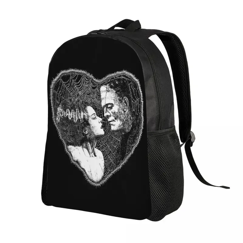 Bride Of Frankenstein Kiss Travel Backpack Men School Computer Bookbag Science Fiction Horror Film College Student Daypack Bags