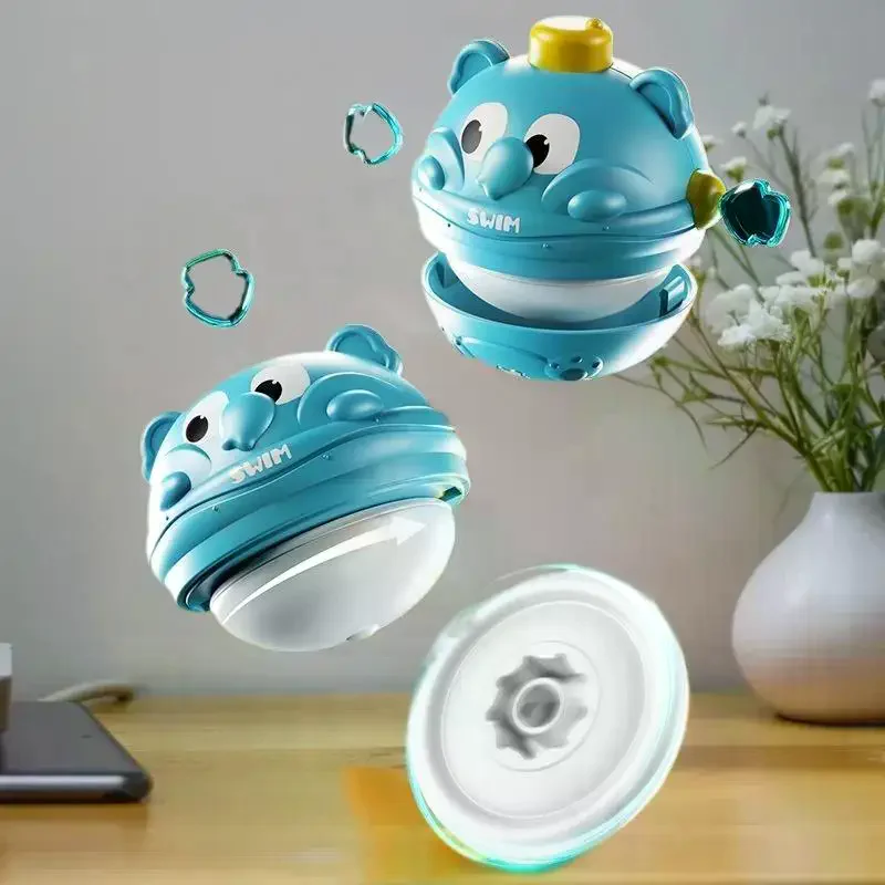 ของเล่นหมุนได้รูปสัตว์การ์ตูนหลากสี ฝึกการประสานงานระหว่างมือและตา ของเล่นพลาสติกสำหรับเด็กเล่นและกิจกรรมครอบครัว