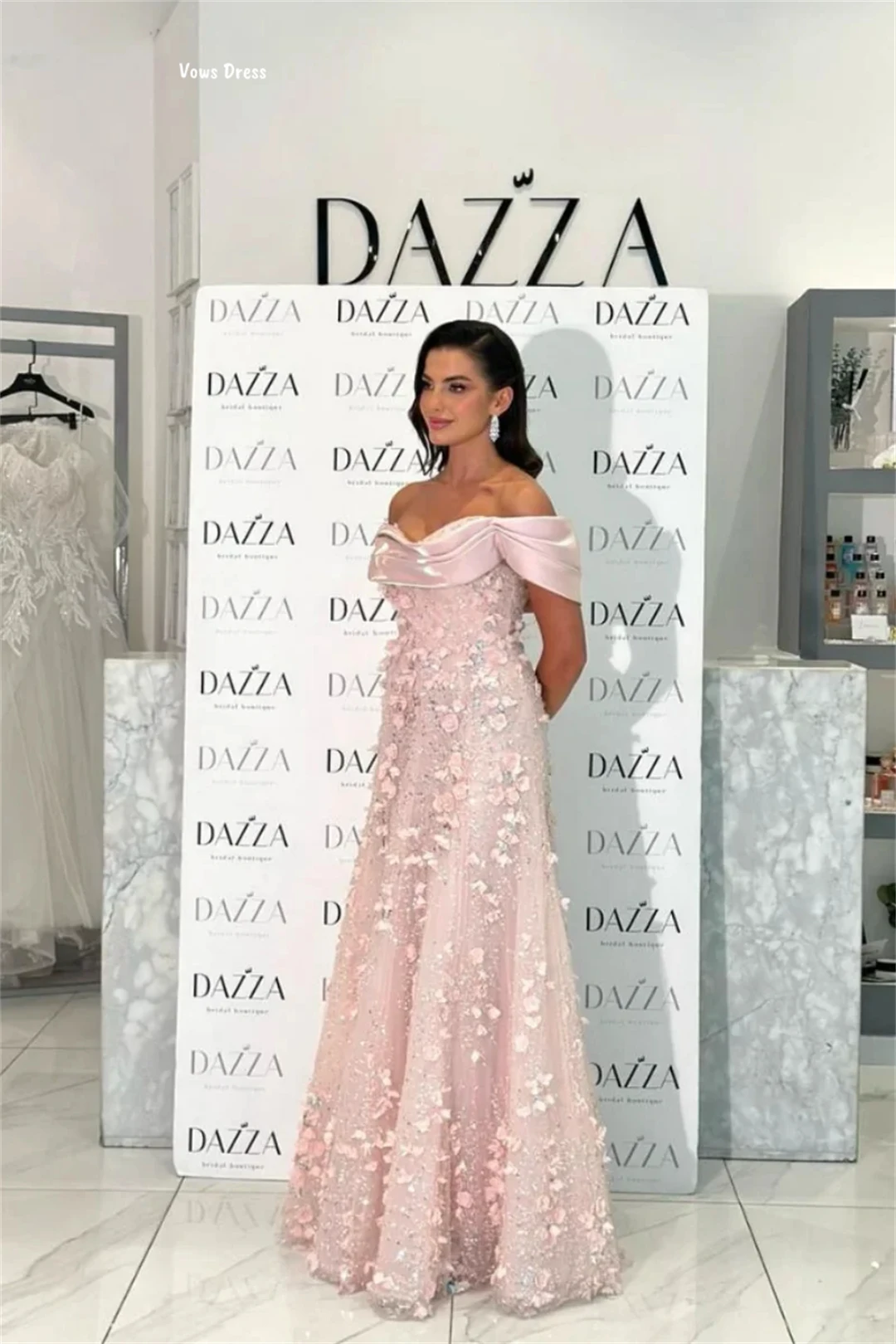 Vows Custom Made Dresses Luxurious Party Dresses Luxury Evening Dress 2025 Line A Candle Applique Ball Gown Dress Elegant Gowns