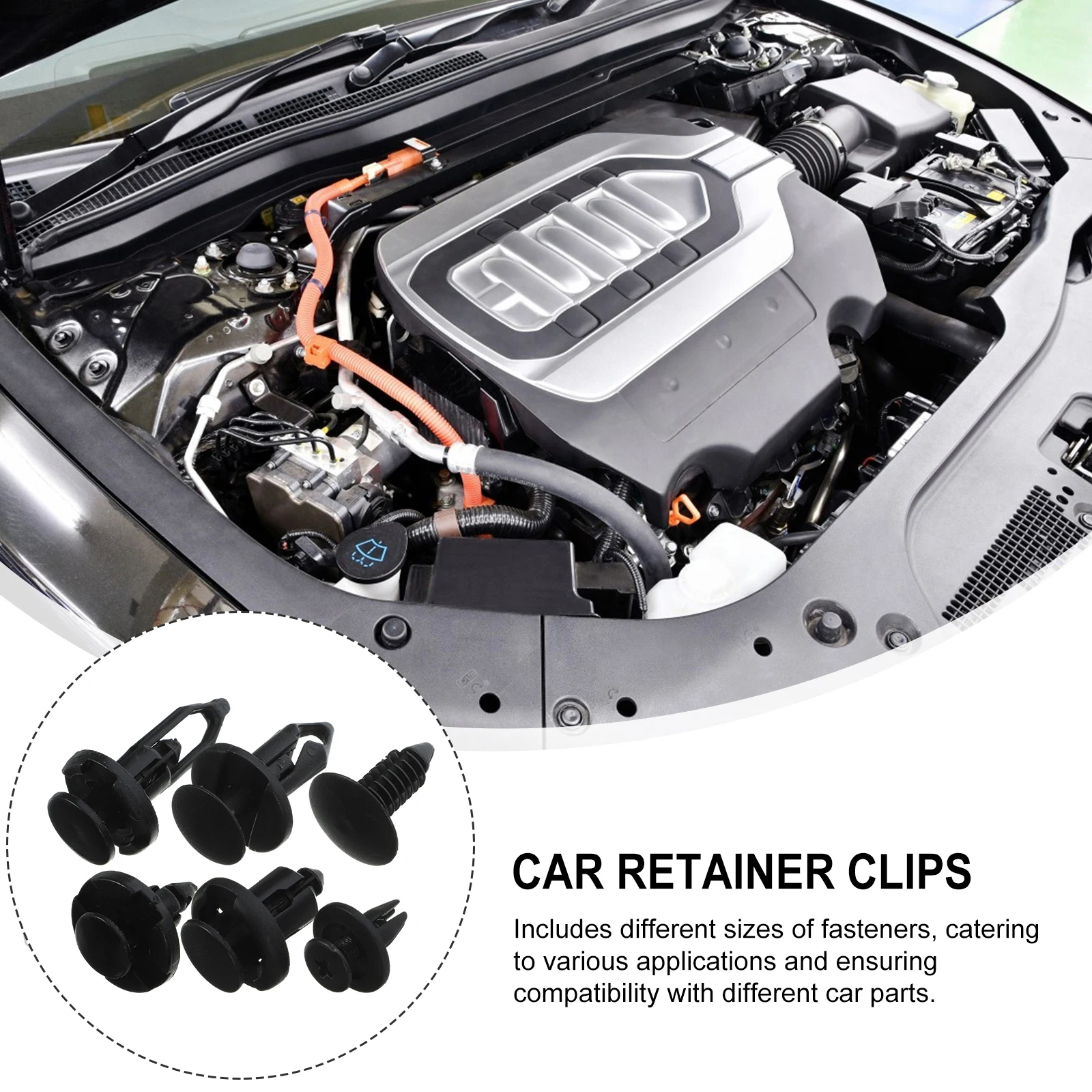 

200pcs Car Push Automotive Body Panel Bumper Door Trim Plastic Rivets Nylon Push Pins Car Clips Retainer Bumper Retainer Auto