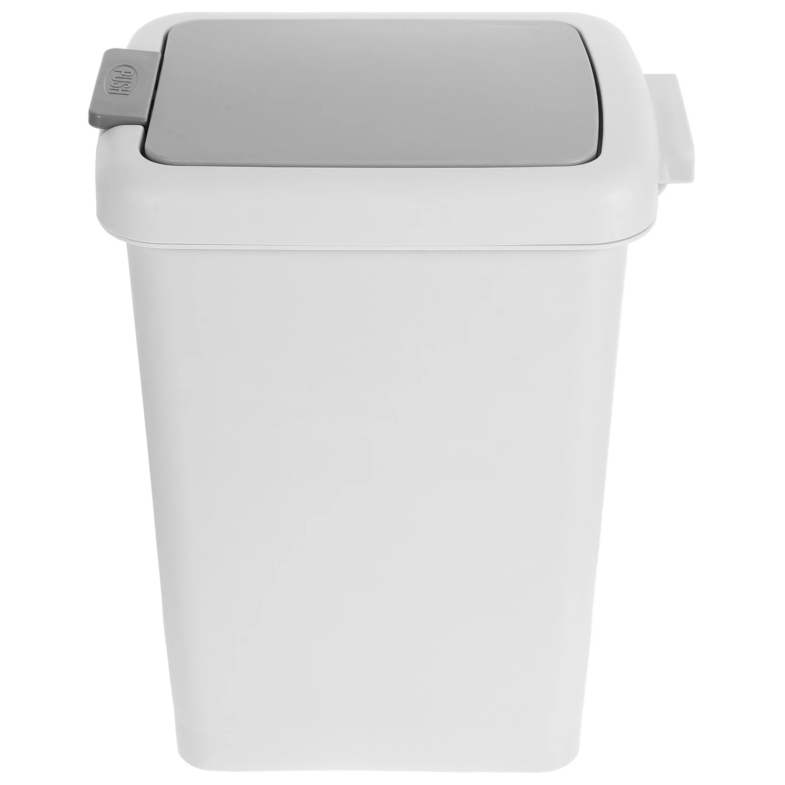 

Step-on Trash Can Plastic Large Capacity Slim Lidded Wastebin for Home Office Bathroom Bedroom Garbage Bucket Step-on Trash Can