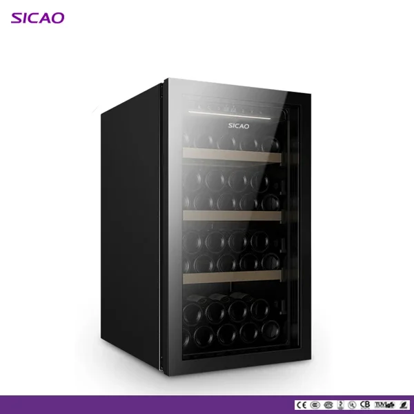 Wine Display Cellar Custom Cabinet Bar Mini Compressor Home Use Wine Bottle Glass Barrel Mini Cooler Wine Refrigerator Silent