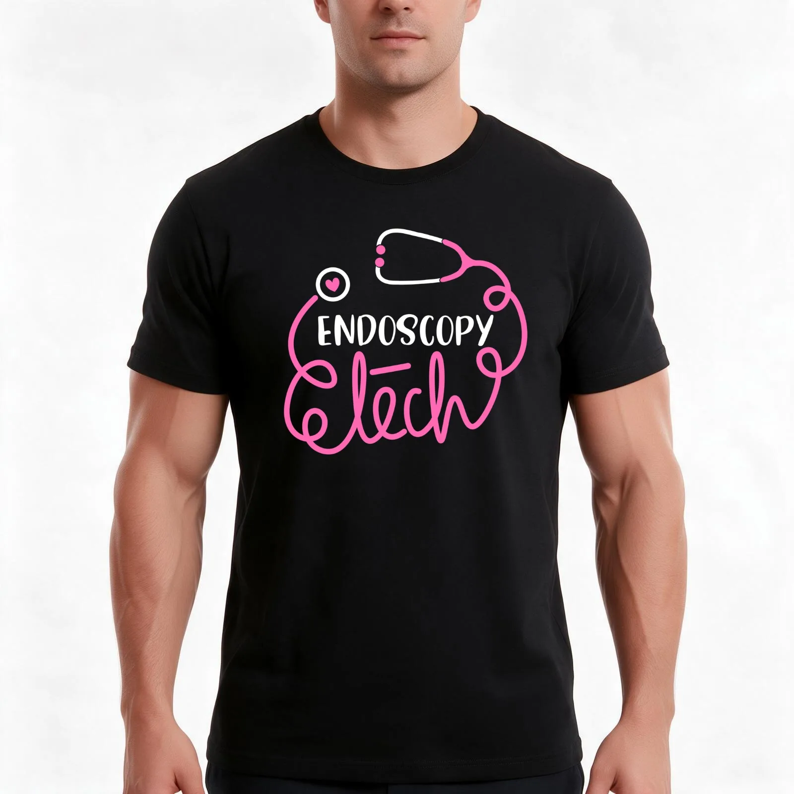 Endoscopy Tech - Gastroenterology Technologist Department - Endoscopist Technician T-Shirt, Summer Casual Cotton Tee