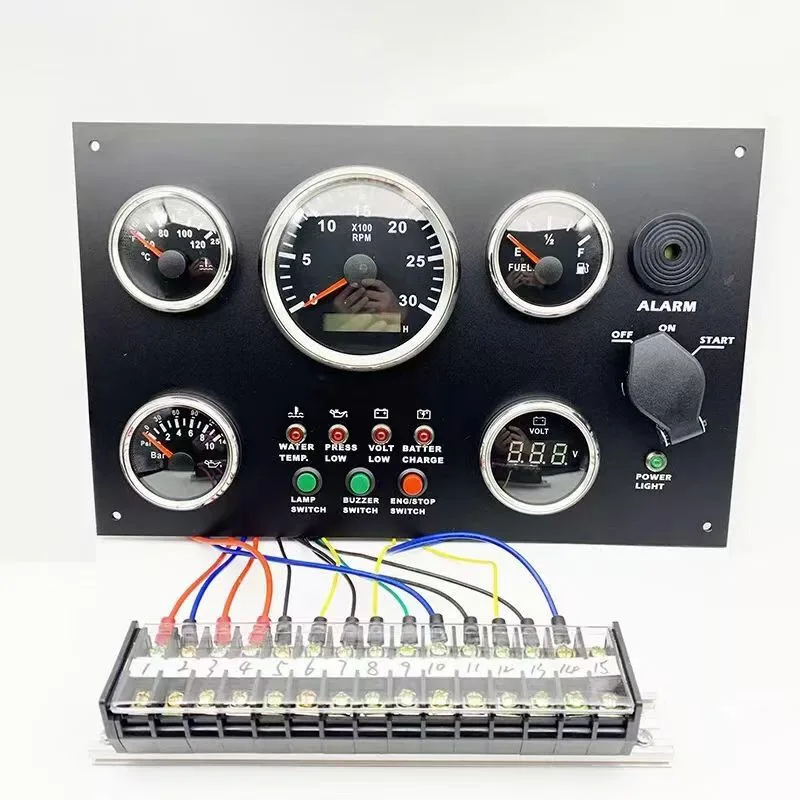 Customize Engine Car Motorcycle Instrument Cluster Gauge Meter Panel Dashboard For Marine Boats Ship