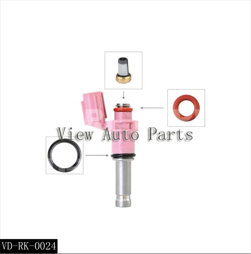 

100 комплектов для Lexus GS350 GS450h IS350 LS460 IS комплекты для ремонта и обслуживания топливных форсунок, включая уплотнительные кольца фильтра Viton Viton VD-RK-0024