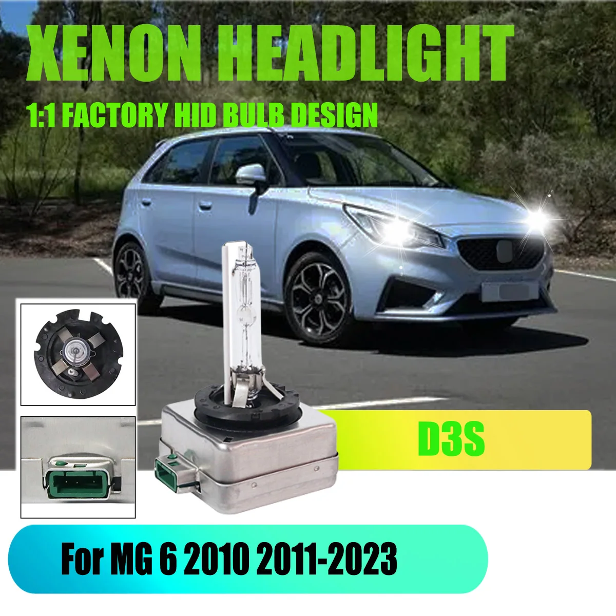 

D3S D3C D3R 6000K HID Xenon Replace Headlight 85415/66141/66142/85415 For MG 6 2010 2011 2012 2013 2014 2015 2016 2017 2018-2023