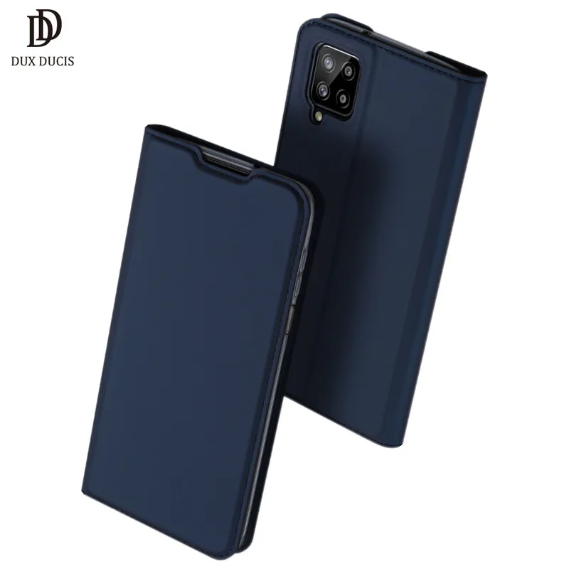 PU Leather Case for Samsung Galaxy A12 Phone Cover Skin Pro Flip Wallet 6.5 inch shockproof Card Slot Accessories for GalaxyA12