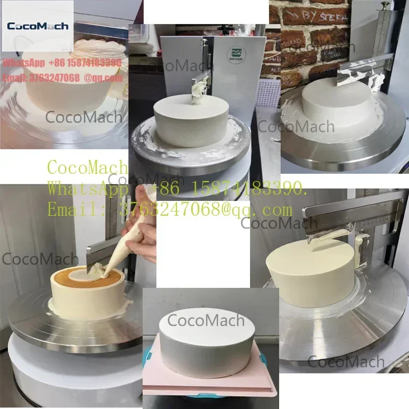 Round Cake Cream Coating Filling Machine Birthday Cake Spreading Machine Bread Cream Decoration Spreader