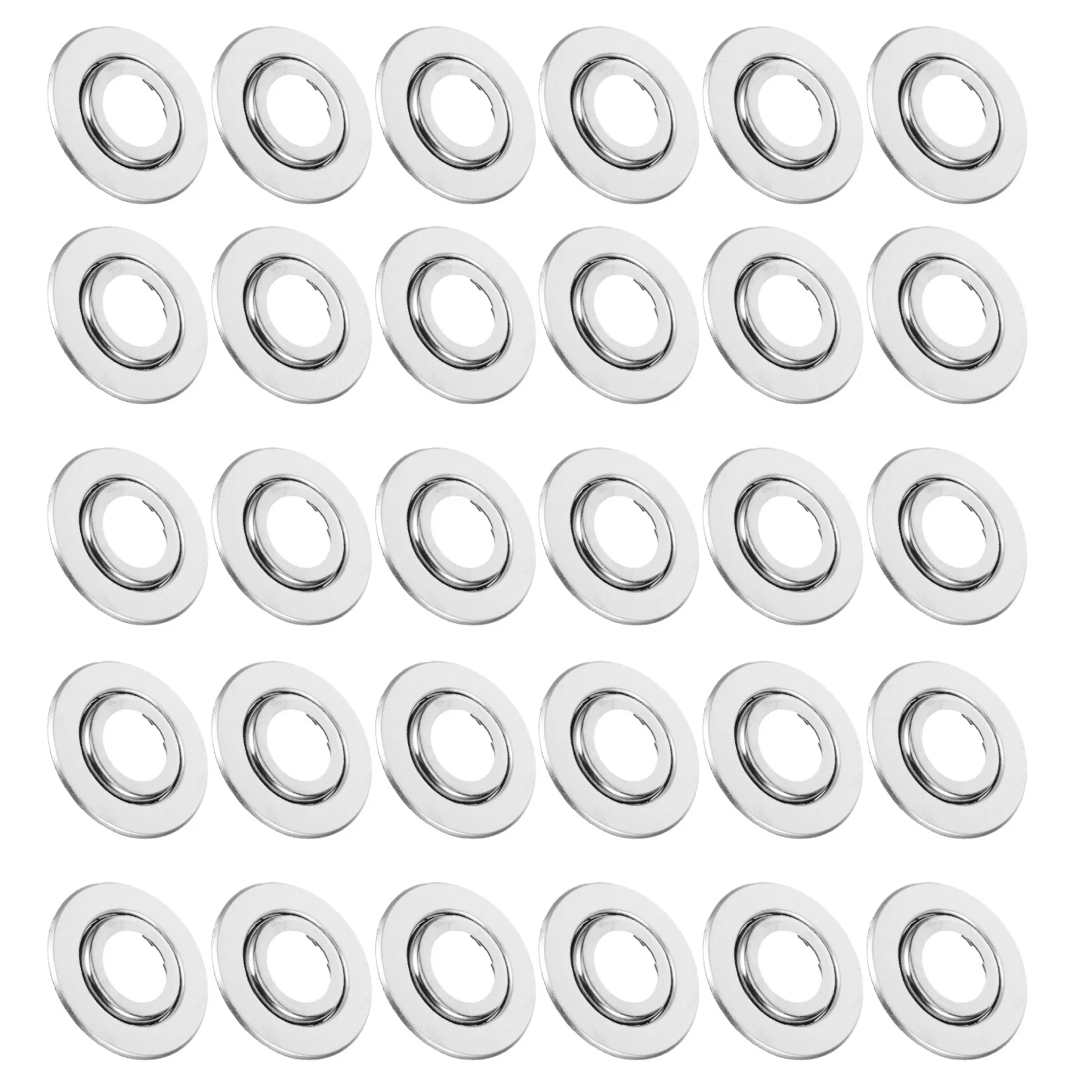 30Pcs Fire Sprinkler Escutcheon Cover Stainless Steel Skirt Plate Enhances Aesthetic in Commercial Residential Spaces