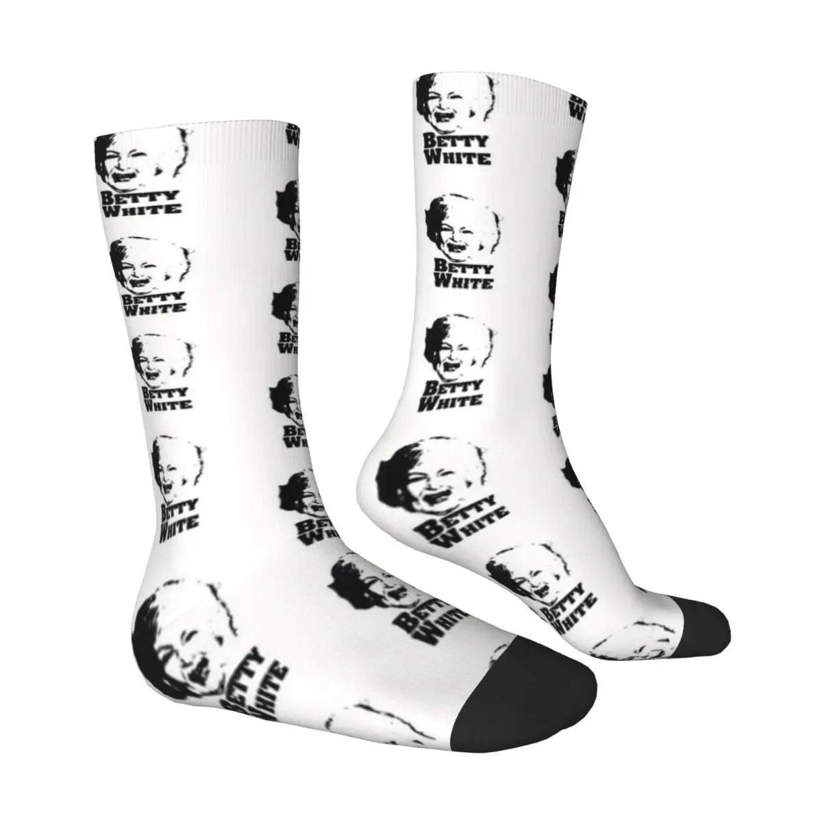 Betty White 99th Golden Girls Unisex Winter Socks Warm Happy Socks street style Crazy Sock