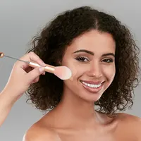 Pinceaux de maquillage perlables bricolage, brosse de contour, cadeaux de beauté, 5 pièces 5