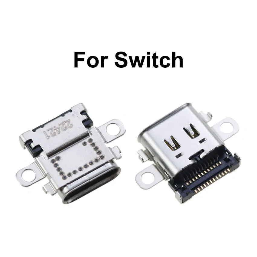 JCD 1Pcs Original พอร์ตชาร์จสำหรับสวิทช์ NS คอนโซล USB Type-C หญิงซ็อกเก็ตสำหรับสวิทช์ lite/Oled/Pro