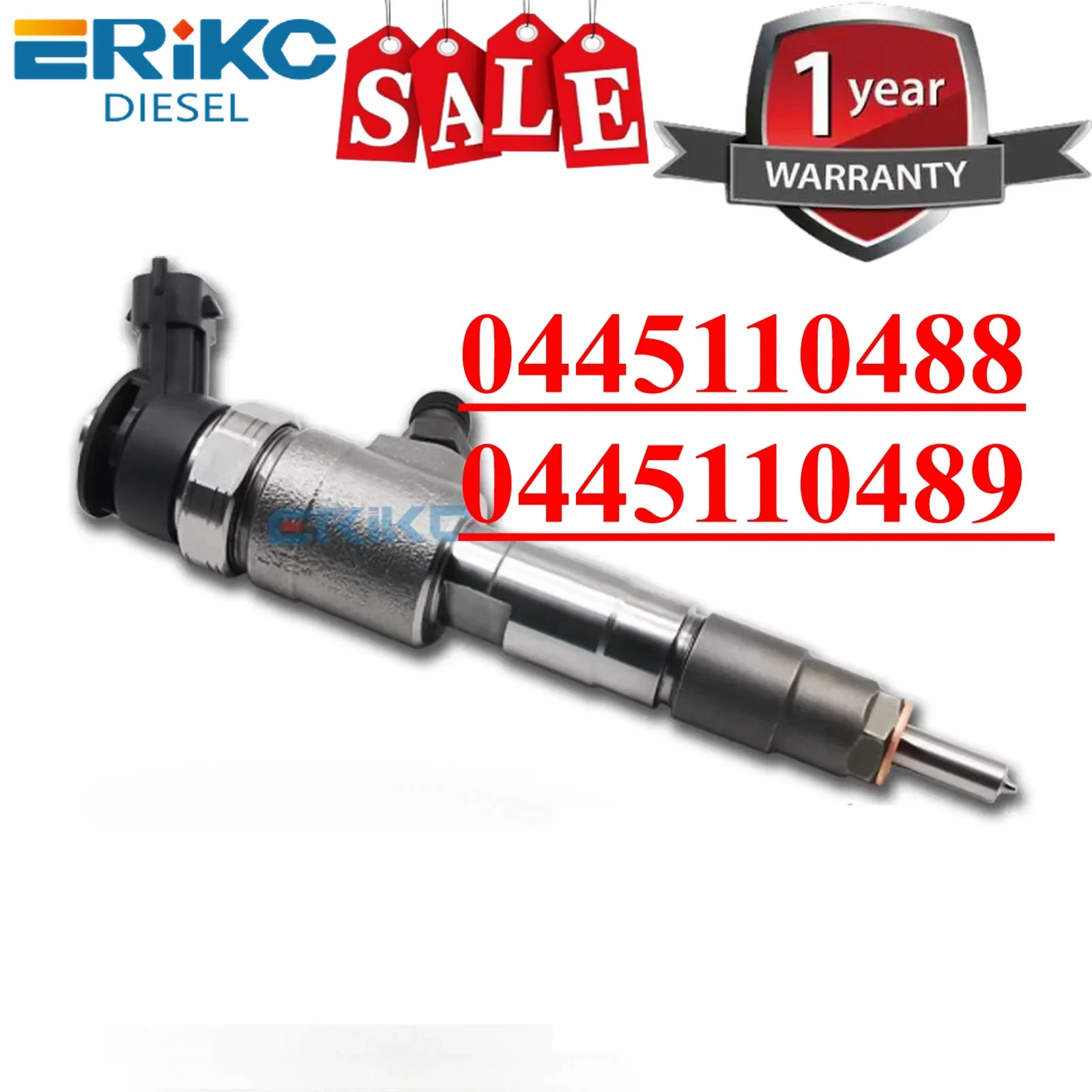 Common Rail Injector 0445110488 0445110489 Engine Oil Sprayer 1745052 Fuel Injection Assy for Ford Fiesta 1.5 Turbo CV8Q-9F593AA
