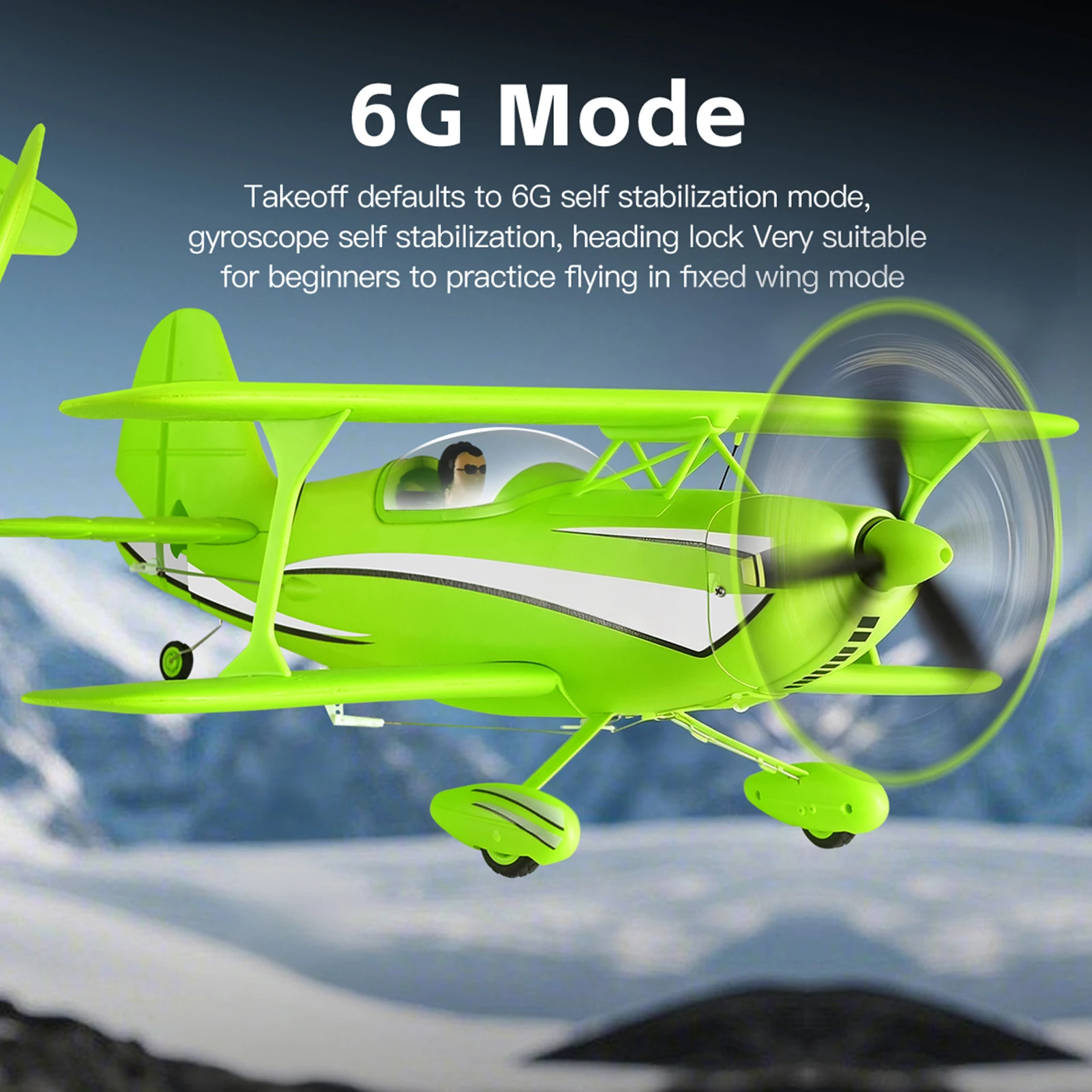 

RC Airplane 4CH RC EPP Foam Fixed Wing Plane Glider 1504 Brushless Motor 6 Axis Gyro Remote Control Aircraft Model 2 Flight Mode