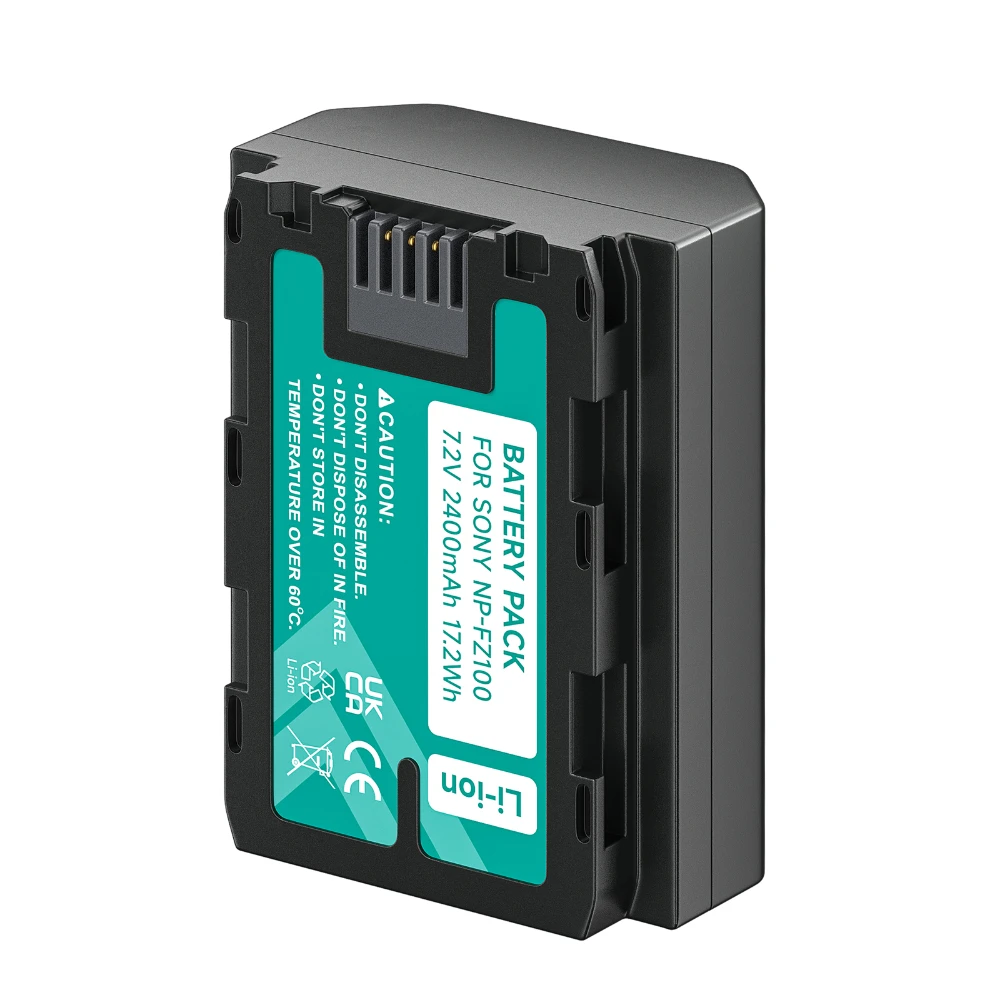 2400mAh NP-FZ100 NP FZ100 NPFZ100 Battery+LCD Dual USB Charger for Sony Alpha A7III A7R III A9 Alpha 9 A7R3 A6600 ZV-E1 Camera