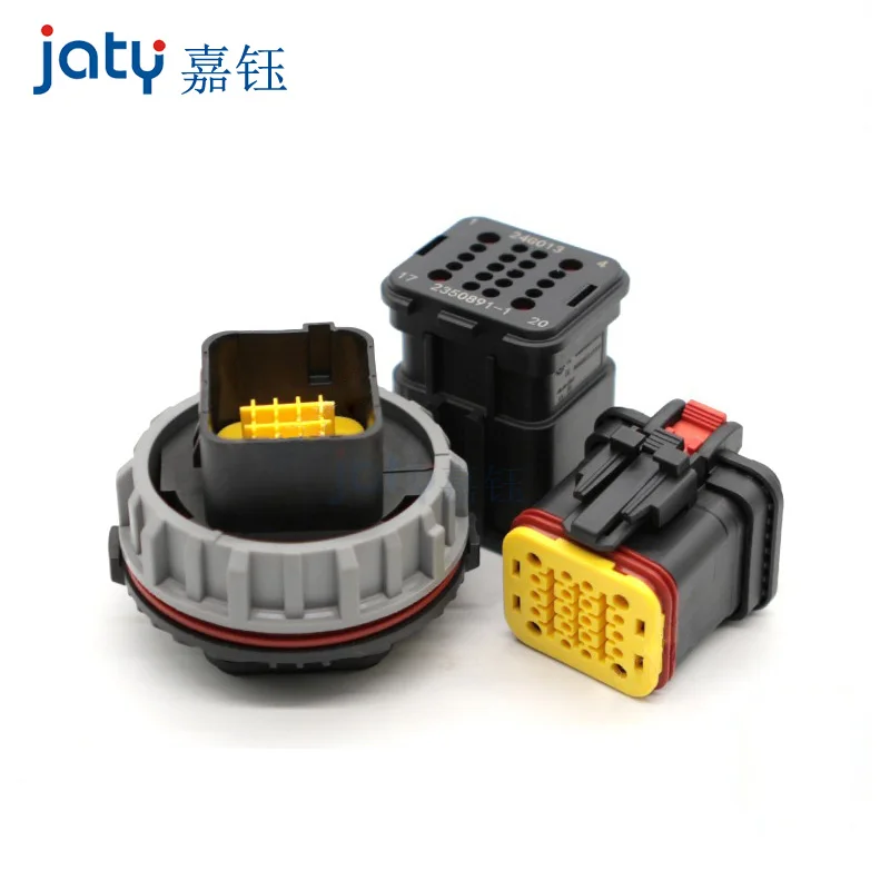 

1 set 20-pin male/female connectors 2350890-1 / 2350891-1 / 2-2350891-1 Automotive waterproof connector assemblies