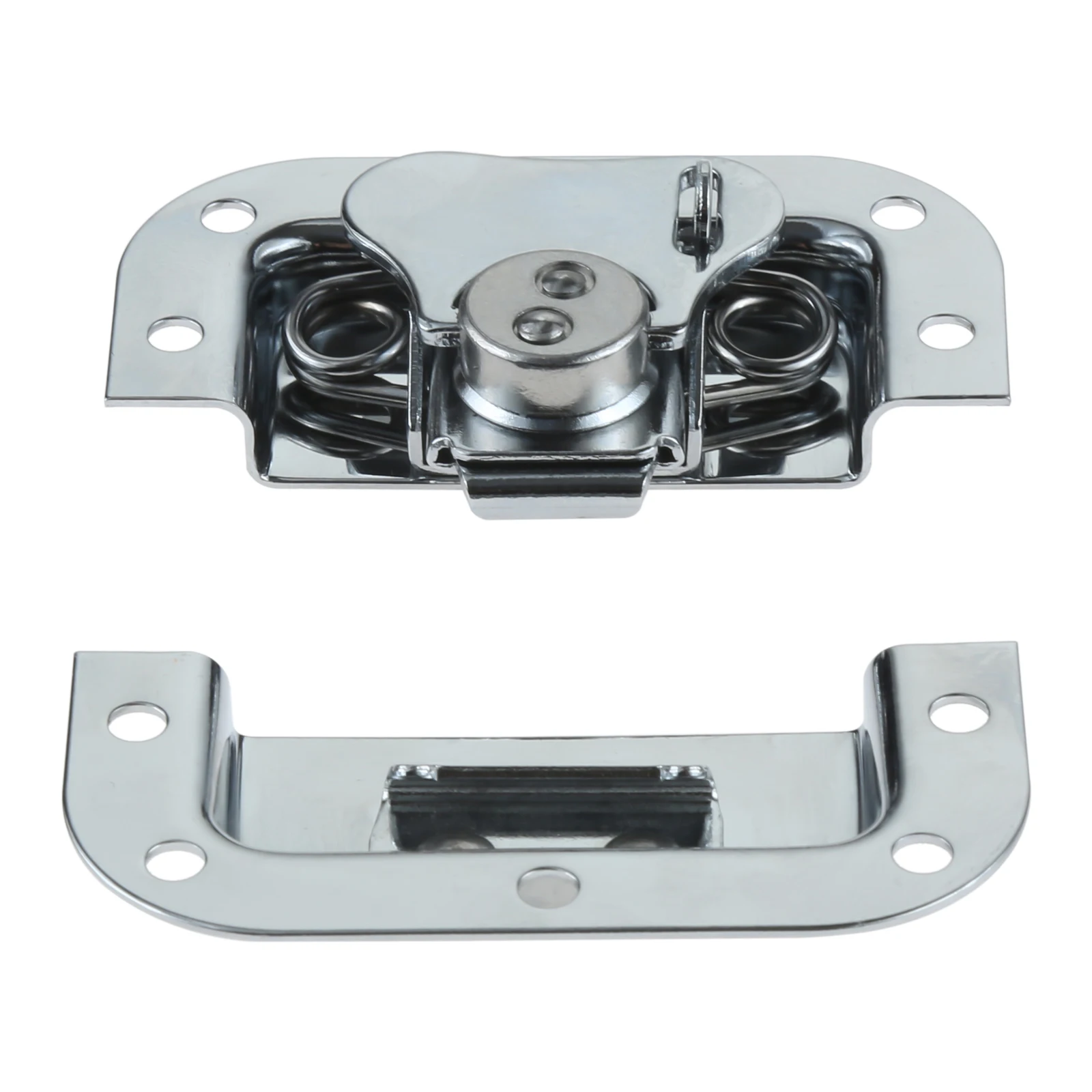 4 Sets Metal Butterfly Twist Latch Spring Loaded Recessed Buckle Lock for Air Box Flight Box Cabinet Wooden Toolbox - Pack of 4