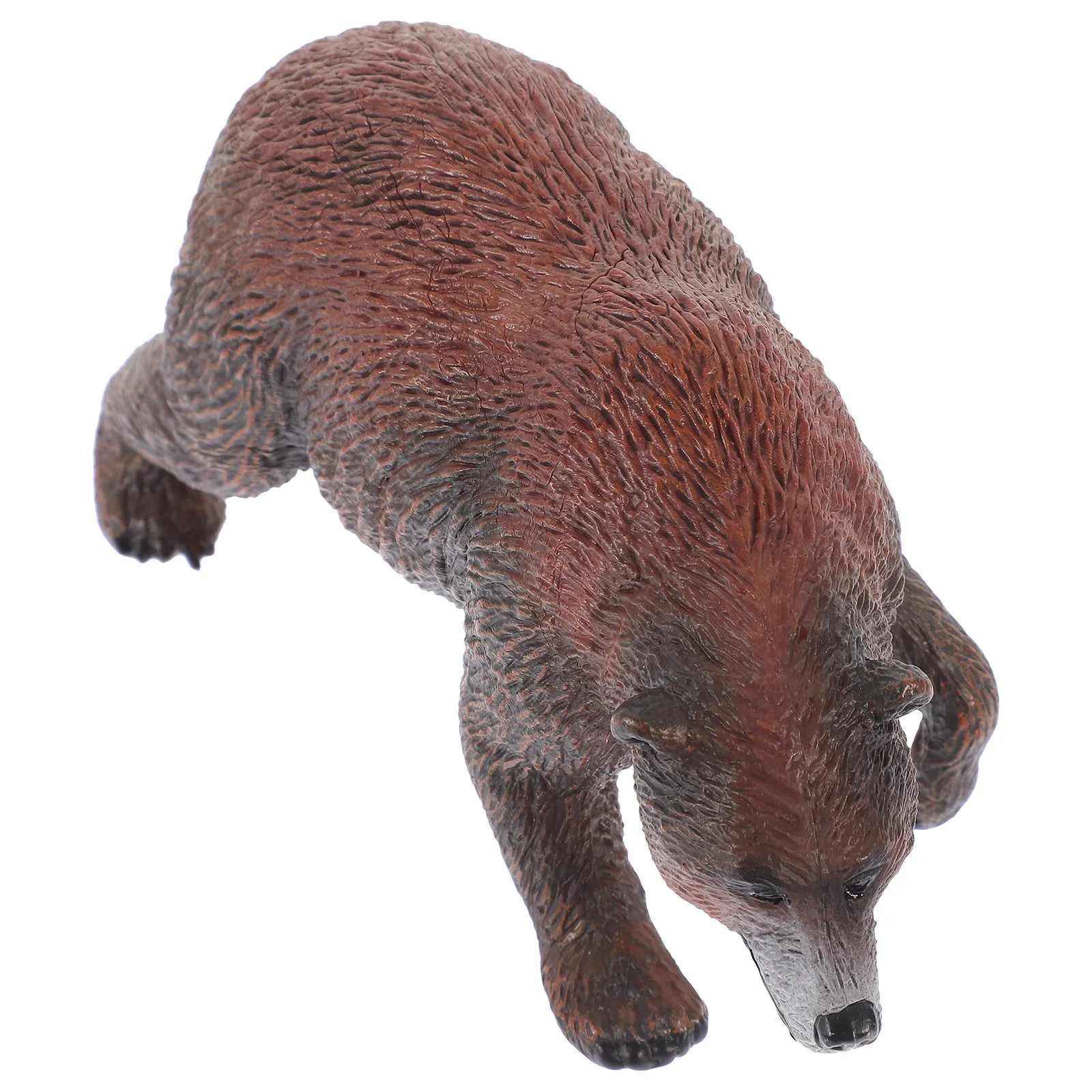 تمثال الدب الحديقة مادة PVC تصميم واقعي ديكور خارجي توفير المساحة مسطحة القاع هدية رائعة صغيرة الحجم ساحة الحديقة #2