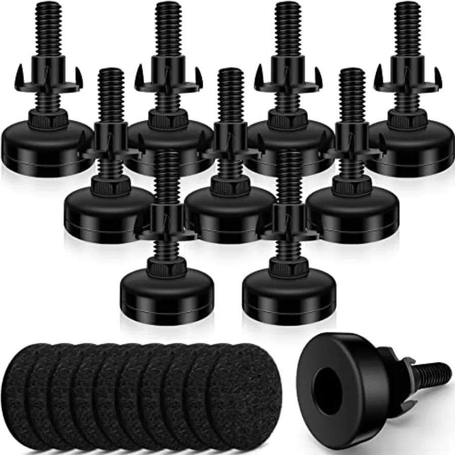 

10 Set Adjustable Furniture Leveling Feet, Adjustable Leg Levelers for Cabinets Sofa Tables Chairs, Heavy Duty Height Adjuster