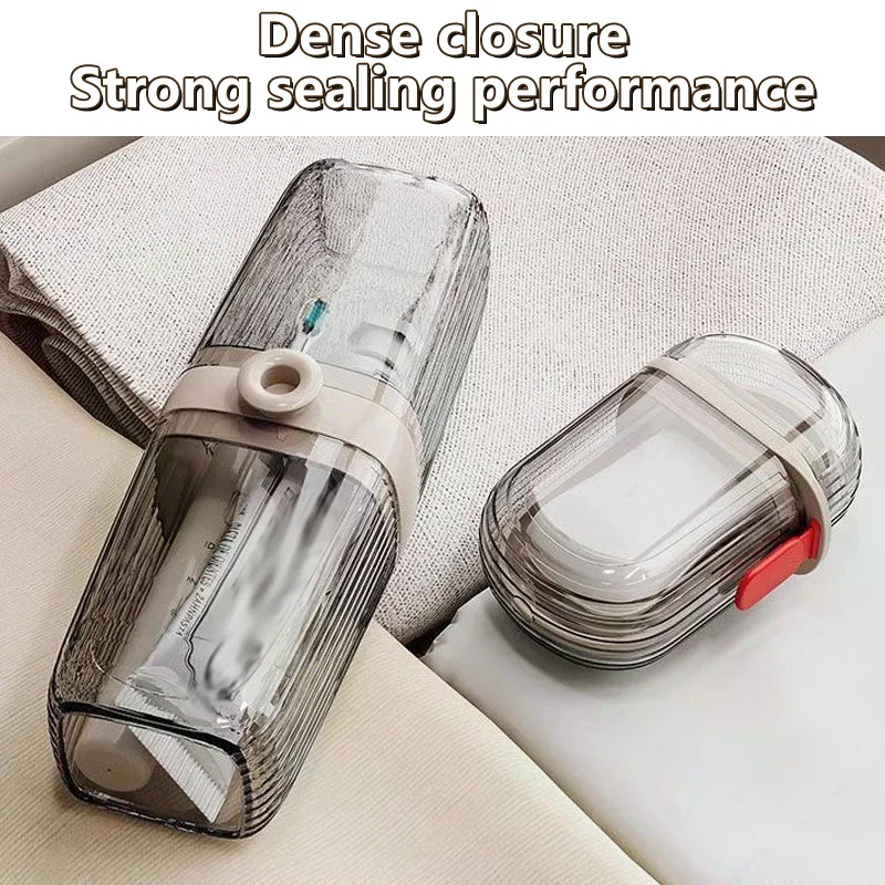 2 قطعة/المجموعة المحمولة فرشاة الأسنان صندوق تخزين البلاستيك علبة الصابون للسفر الحاويات طبق صينية مجموعة أدوات الزينة لوازم السفر