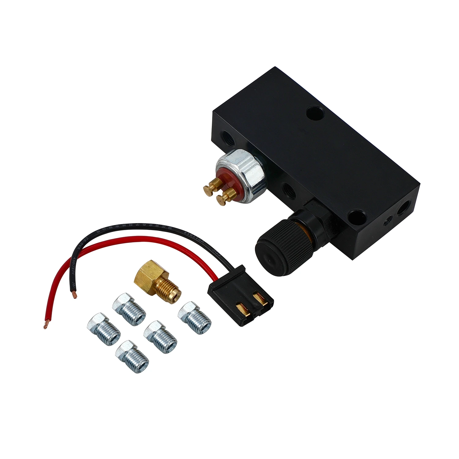 

Adjustable Brake Proportioning Valve Street Rod BLK Hot Rod Parts