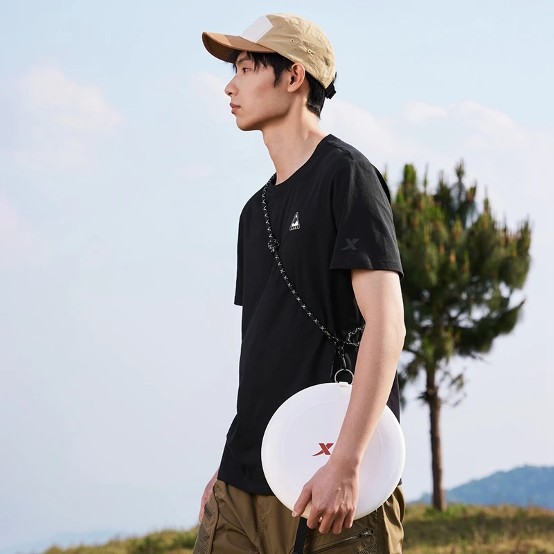 Xtep Knitting Short T Shirt For Men 2024 Summer Fashion Sports Sweatshirt Sweat-Absorbing Leisure Comfortable Tops 876229010078