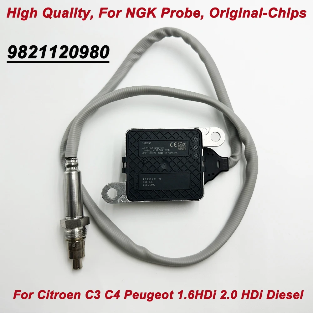 

OE 9821120980 High Quality N GK Probe Nox Nitrogen Oxide Sensor Made In Germany For Citroen C3 C4 Peugeot 1.6HDi 2.0 HDi Diesel