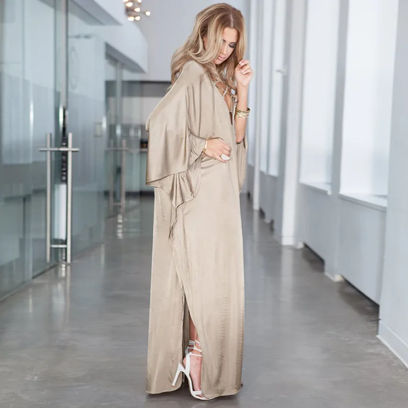 Donna caftano turco leggero lungo copricostume caftano abbigliamento da spiaggia Maxi vestito