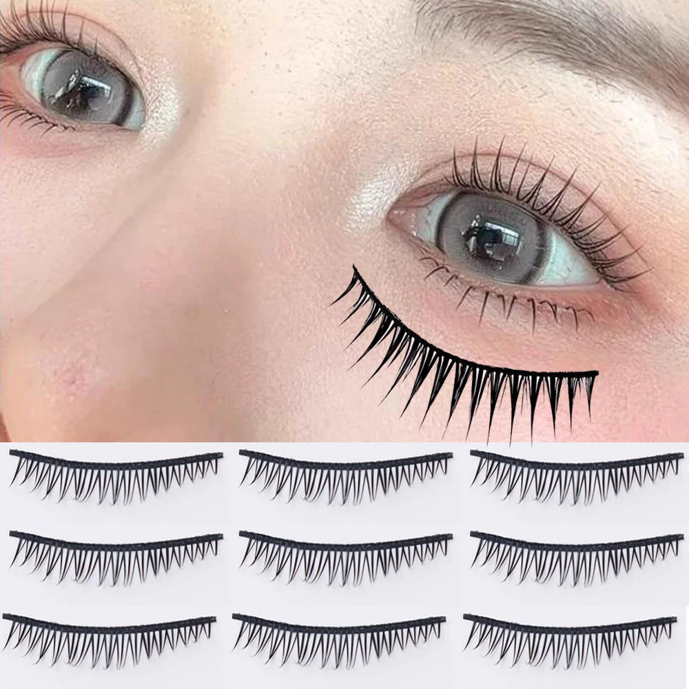 5줄/박스 드라마틱 두꺼운 만화 애니메이션 속눈썹 사실적인 눈 확대 메이크업 도구 코스프레 3D 인조 속눈썹 여성용 뷰티