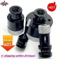 RSMXYO 1pc Dry Diamond Drilling Core Ceramic Tile Hole Saw Cutter Granite Marble Drill Bits Tiles Crowns with M14 Thread Opener