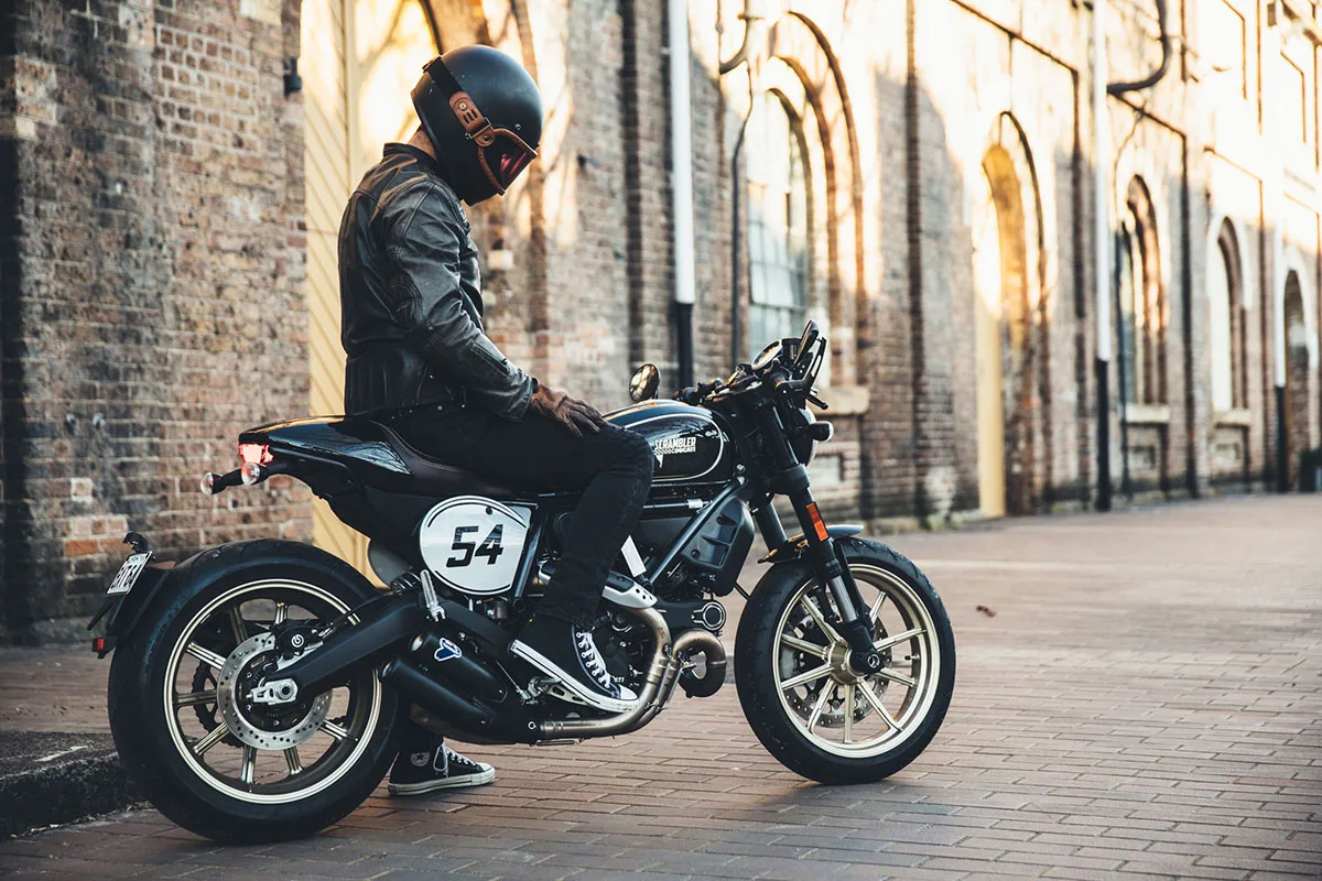 Moto Gilet in pelle da Uomo ST 1180 PW Vintage Custom & Café