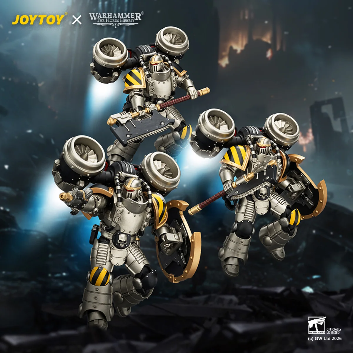 

【Pre Sale】JOYTOY 1/18 Action Figure Warhammer The Horus Heresy Iron Warriors MkII Assault Sergeant/MkII Assault Legionary1/2