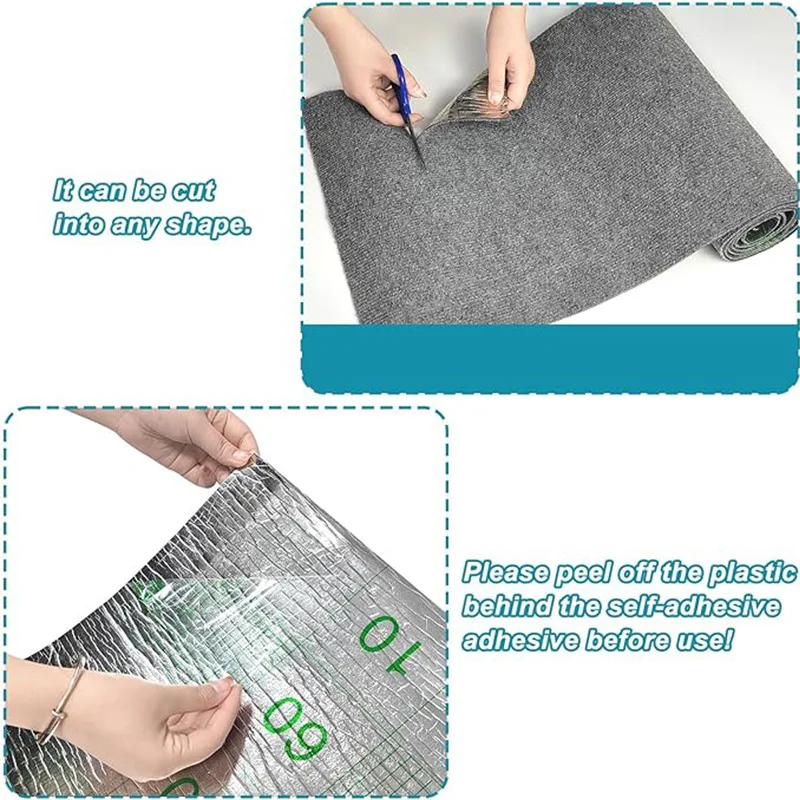 Wall Anti Cat Scratch Sofa DIY Cats Scratch Board Sofa Protection Paws Sharpen Trimmable Self-adhesive Carpet Cats Scratch Board