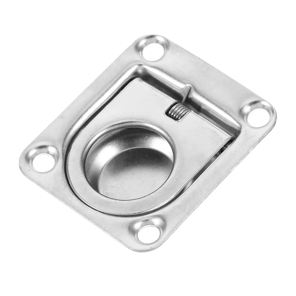 

Stainless Steel Pull Ring Durable Boat Hatch Latch Deck H Kayak Accessories Fishing Equipment Silver Color