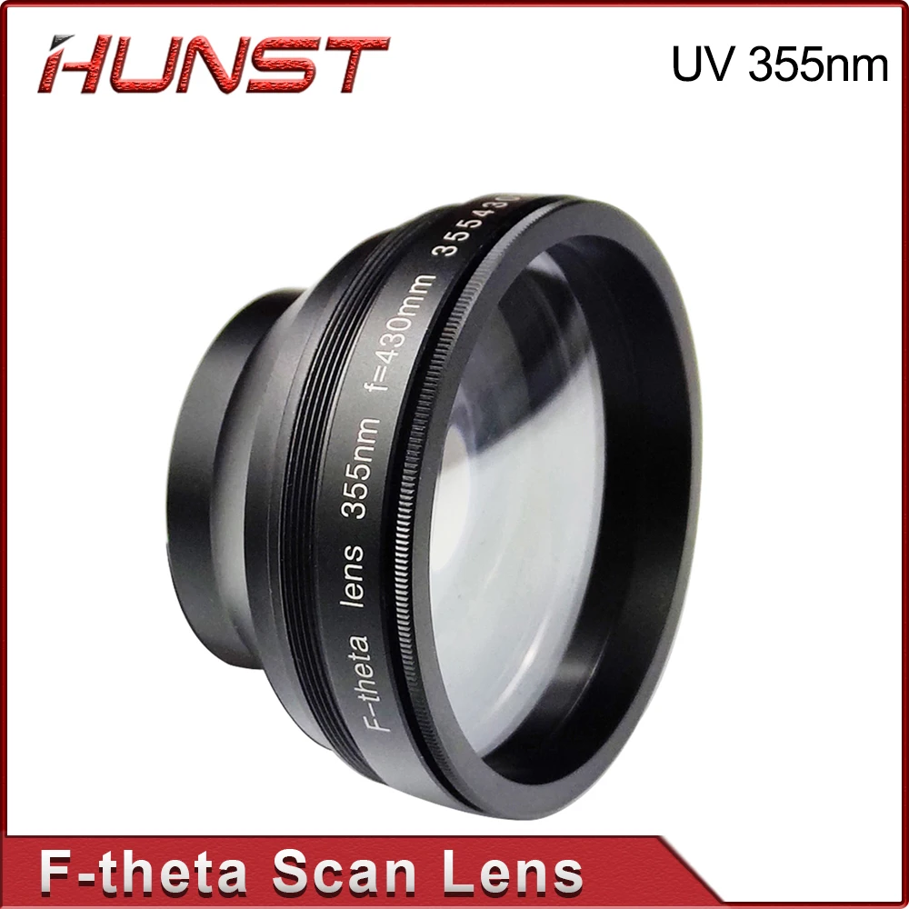 Hunst F-Theta 355nm Lente di scansione laser UV 70*70mm 110*110mm 175*175mm 200x200 300*300mm Specchio di campo per macchina per incisione laser UV