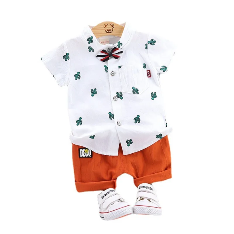 New Summer Fashion Baby Boys Girls Clothes Children Sports Cotton Shirt Shorts 2Pcs/Sets Toddler Casual Costume Kids Tracksuits