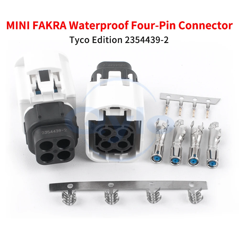 Tyco MINI FAKRA Waterproof Female Connector, 4-Pin, 2354439-2 Automotive Connector (1 pcs)